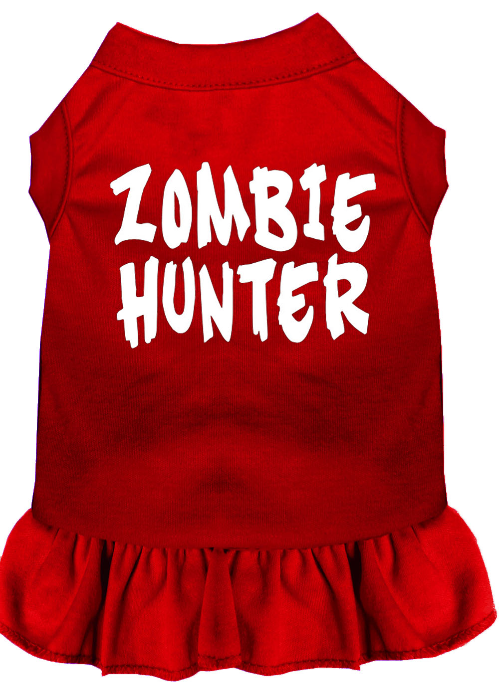 Zombie Hunter Screen Print Dress Red Lg